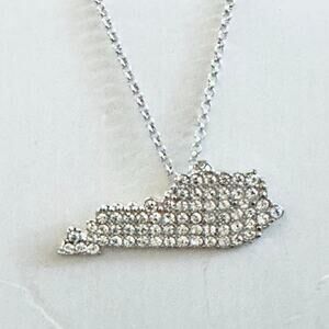 Kentucky Crystal Silver Necklace